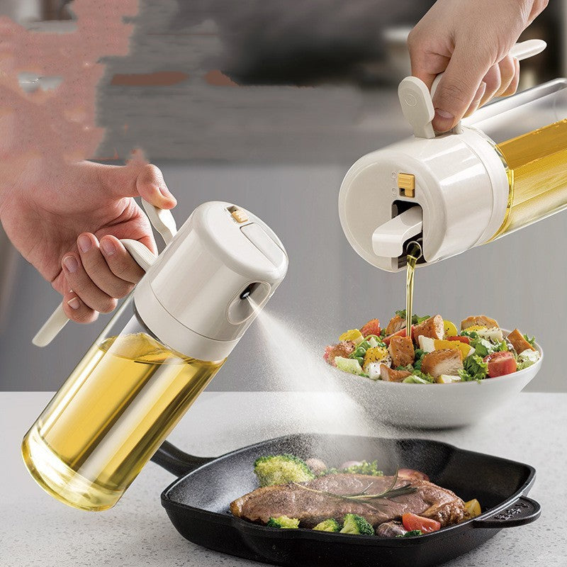 2 In 1 Oil Sprayer Bottle for Cooking Oil